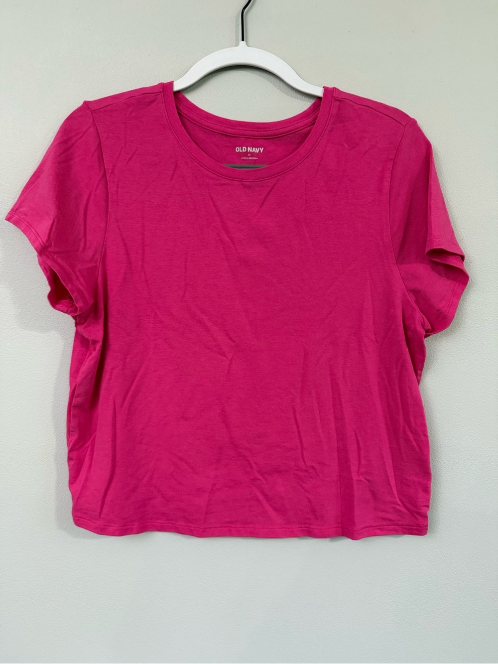 Old Navy Short Sleeve Crewneck Tee - Hot Pink